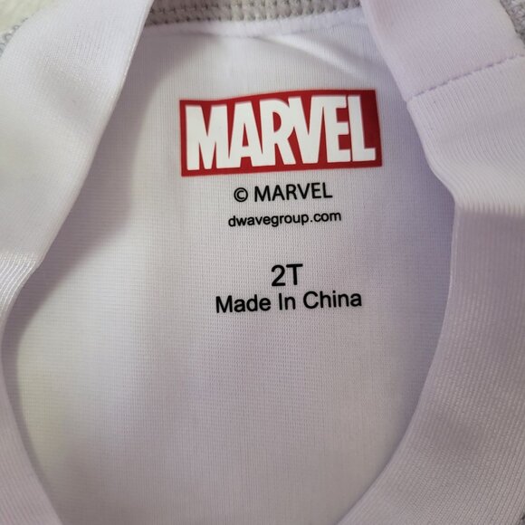 Marvel Avengers Boy Hulk Thor Iron Man Captain America Rash Guard T-Shirt 2T - Picture 5 of 9